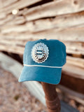 STELLA JEAN DENIM CONCHO TRUCKER HAT