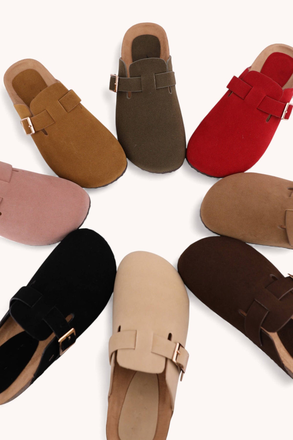 WANDA BLACK CLOGS SLIP-ON MULE