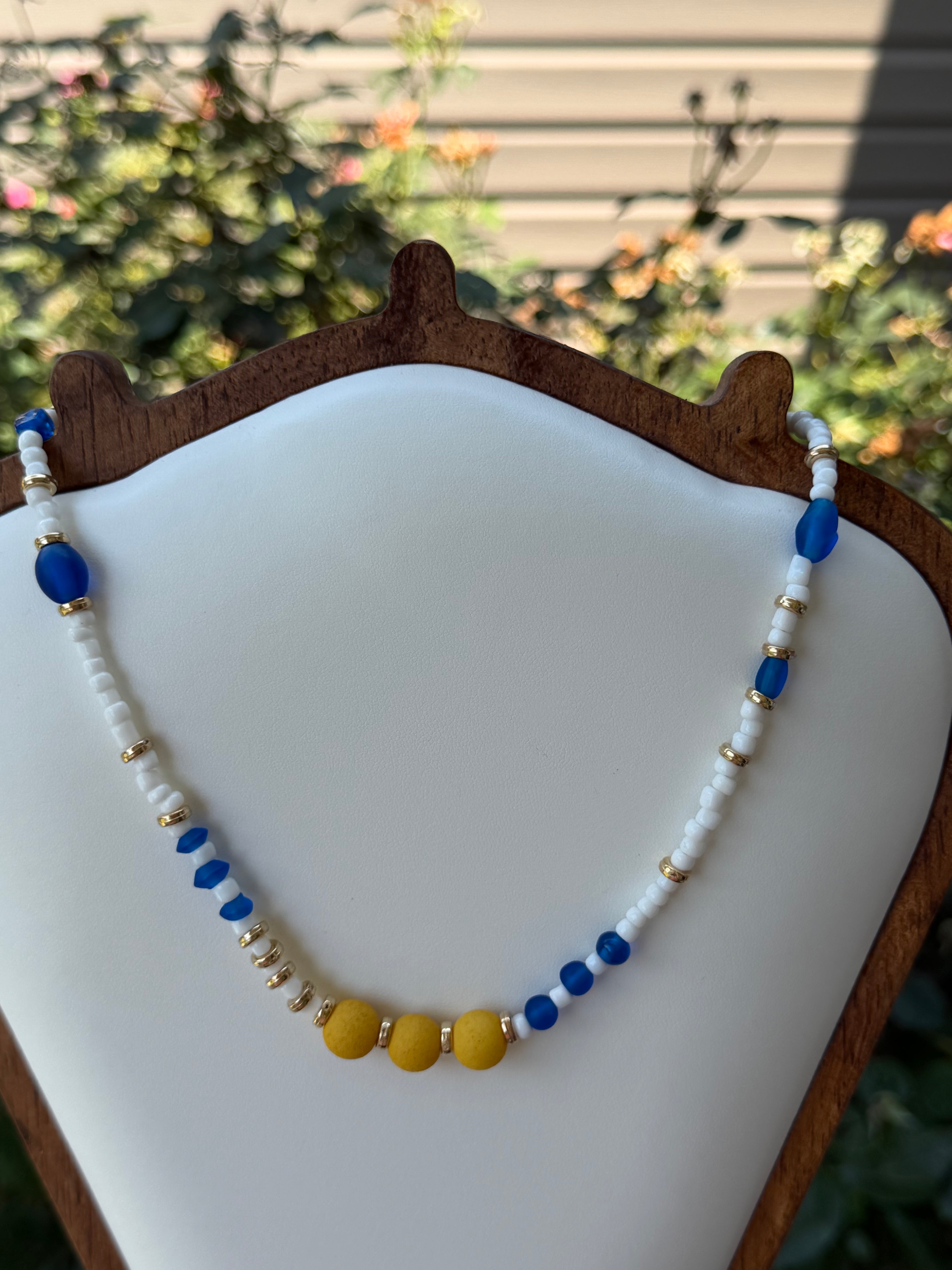 SANTORINI NECKLACE- HANDMADE COLLECTION