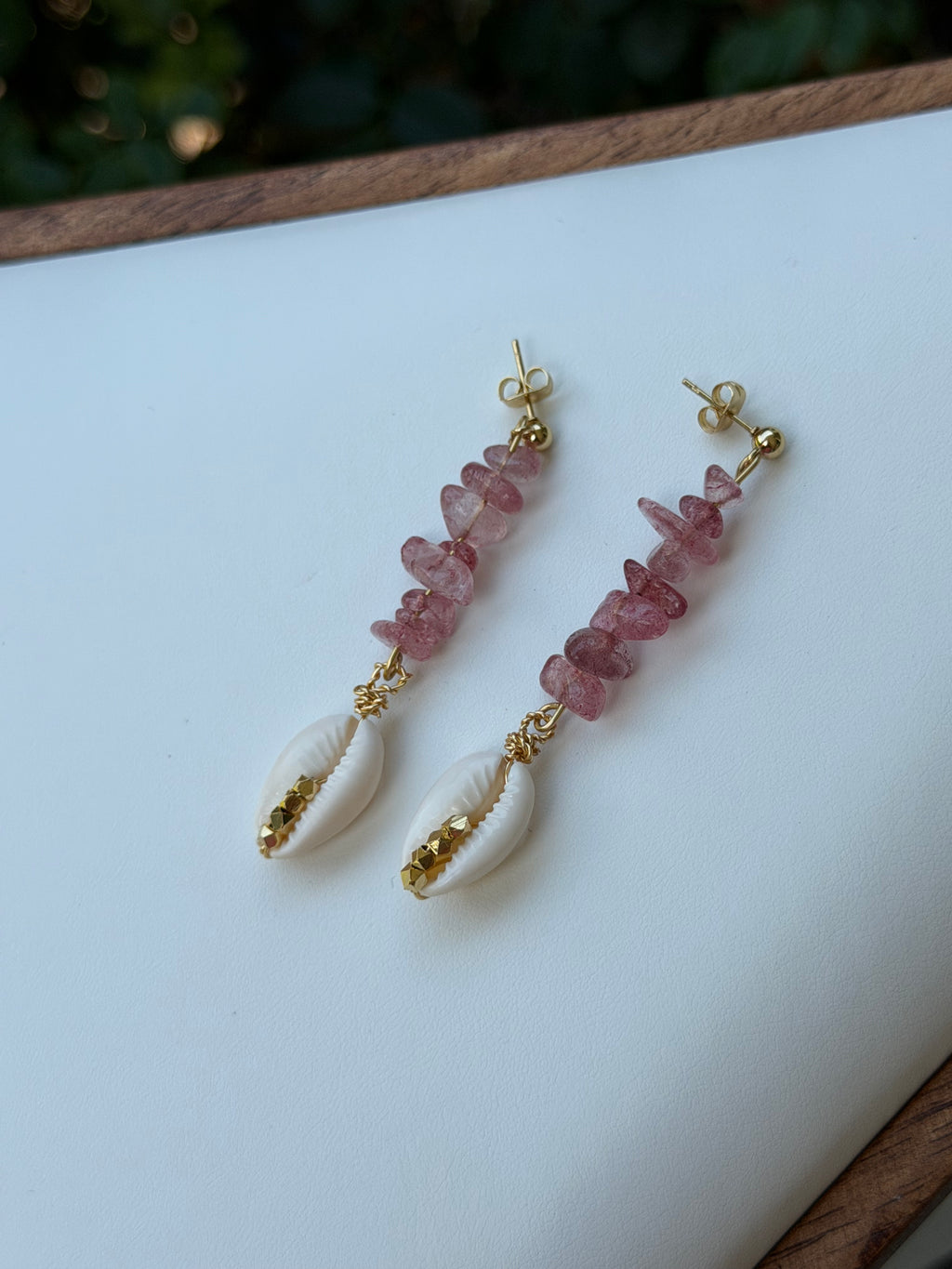 SHELLY ROSE EARRING- HANDMADE COLLECTION