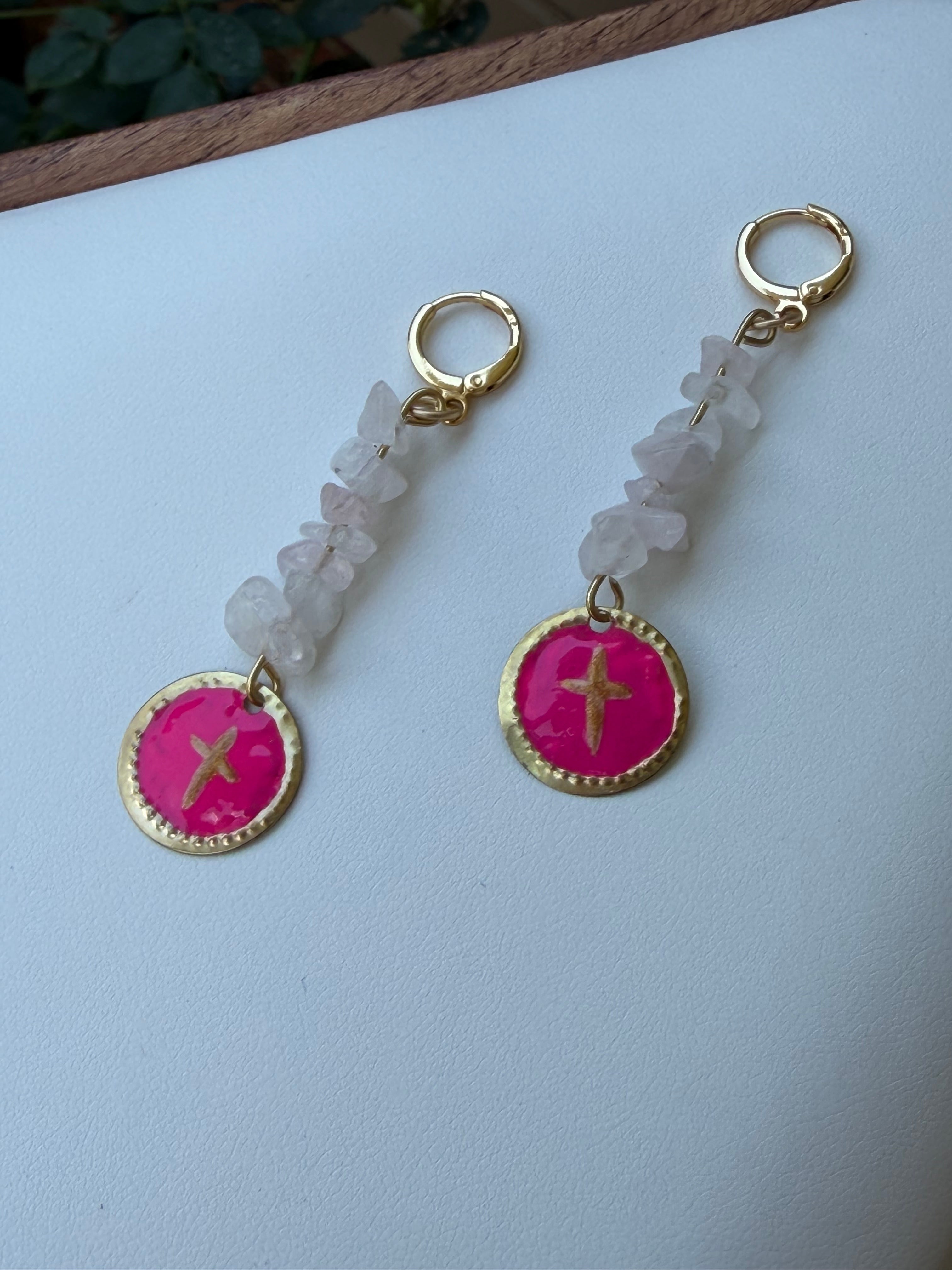 WILLA FAITH EARRING (PINK)- HANDMADE COLLECTION