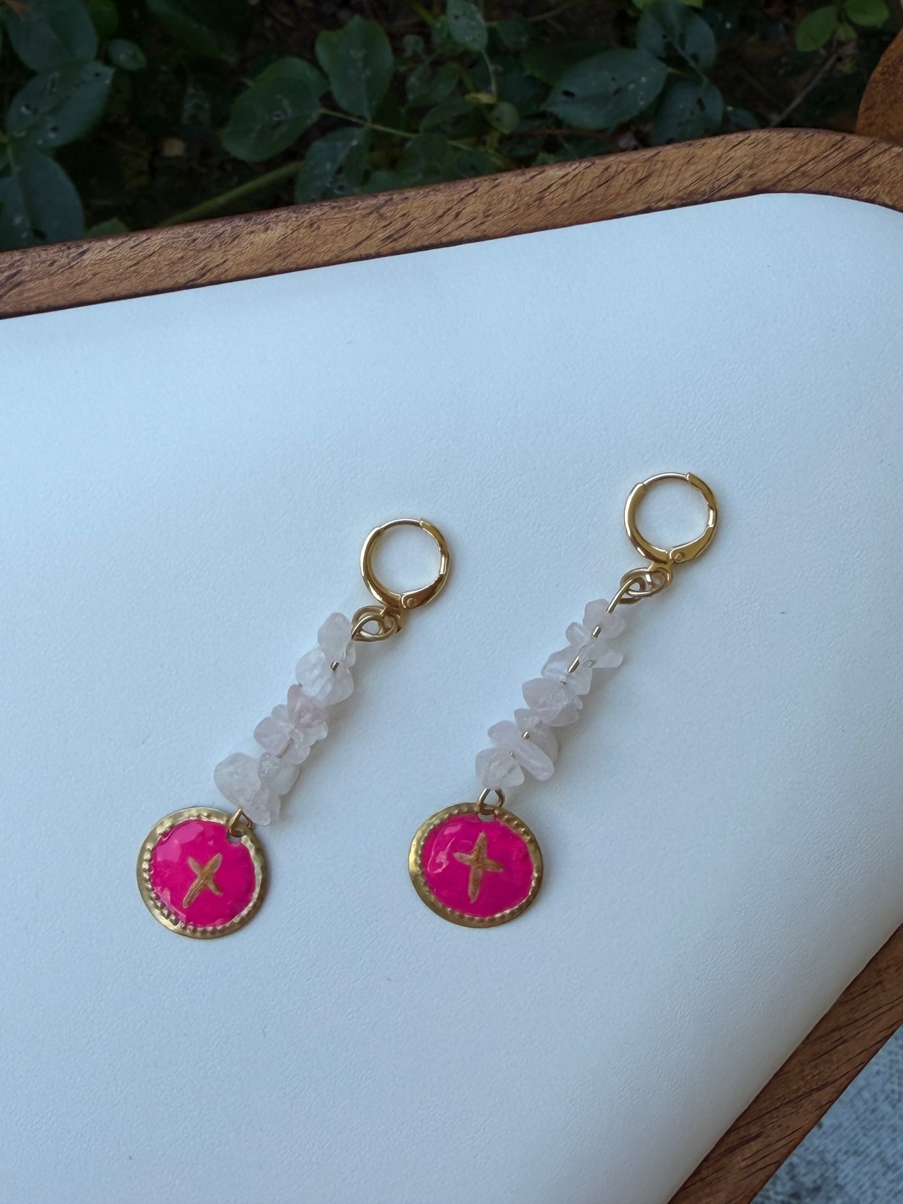 WILLA FAITH EARRING (PINK)- HANDMADE COLLECTION