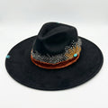 JESSE LOU DISTRESSED FEATHER HAT