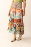 RITA PATCHWORK MAXI SKIRT