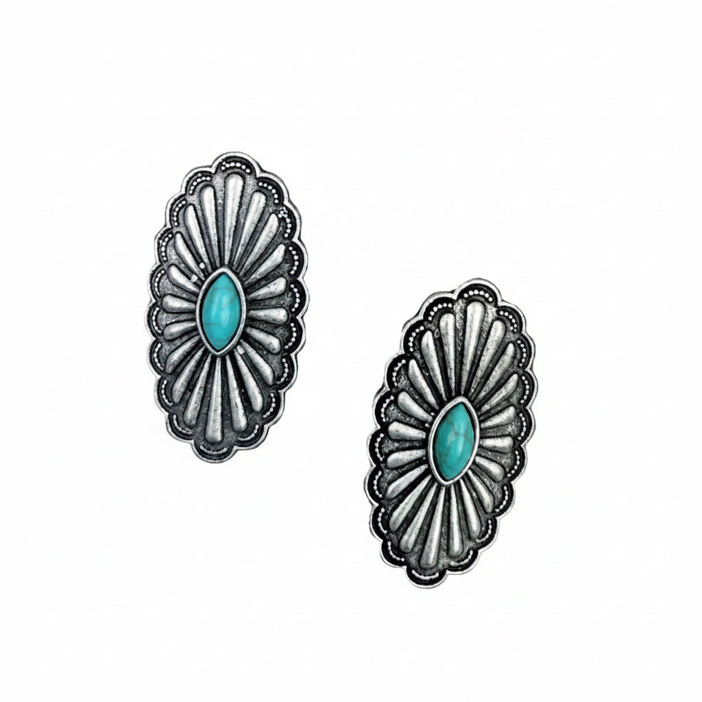 CHARLEE EARRING-BLUE