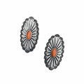 CHARLEE EARRING-ORANGE