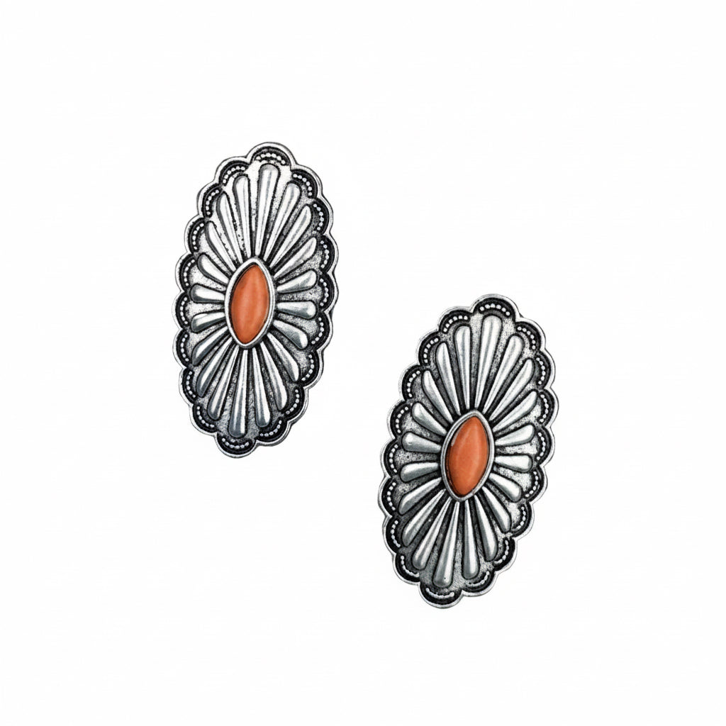 CHARLEE EARRING-ORANGE