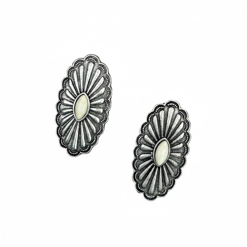CHARLEE EARRING-WHITE