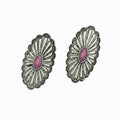 CHARLEE EARRING- PINK