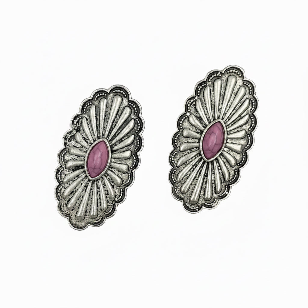 CHARLEE EARRING- PINK