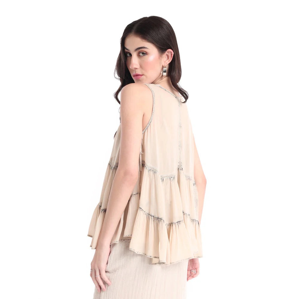 MABEL WASHED STITCH TOP