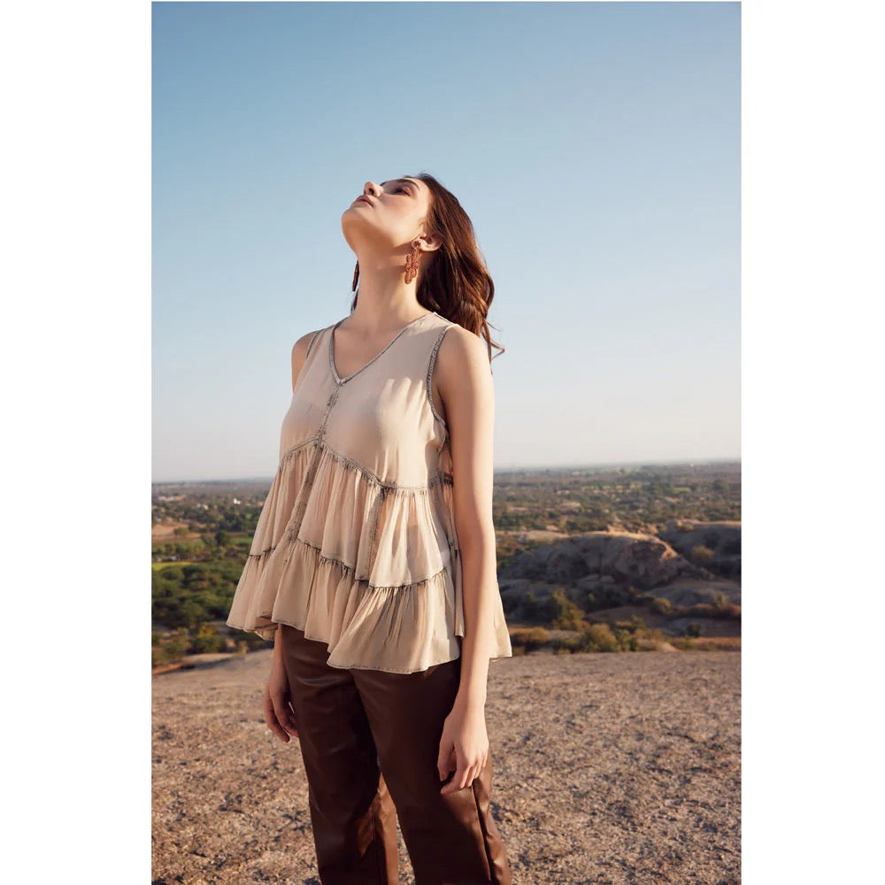 MABEL WASHED STITCH TOP