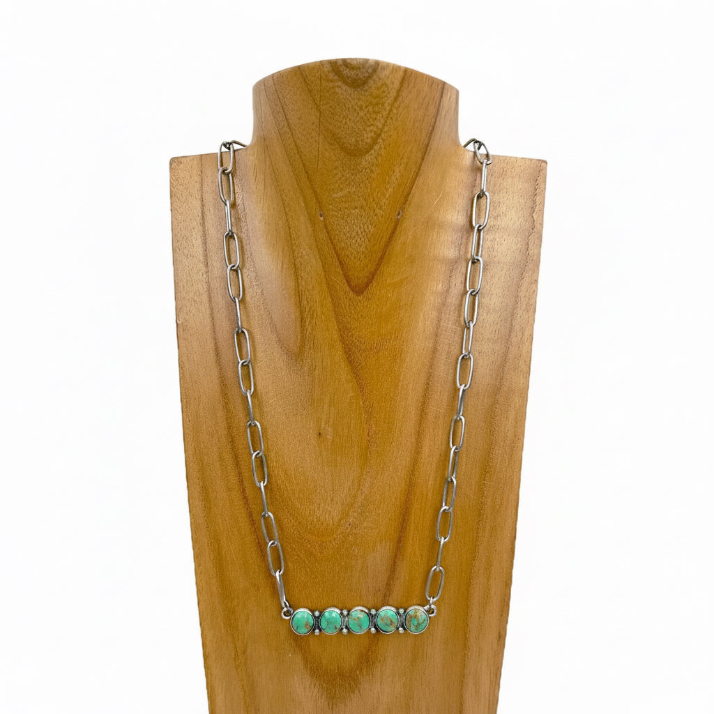 EMMY LOU NECKLACE- GREEN