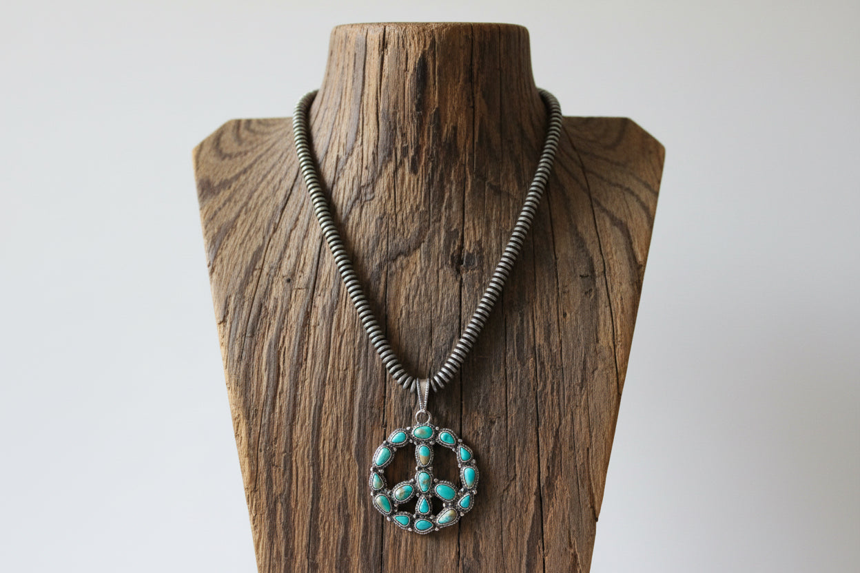 LAINEY NECKLACE- BLUE/BROWN