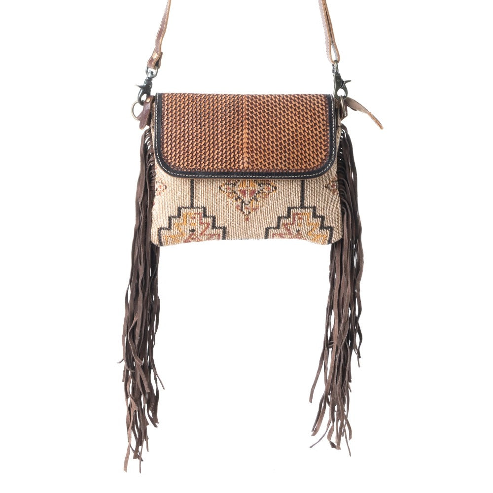 MAVIS LEATHER & FRINGE BAG