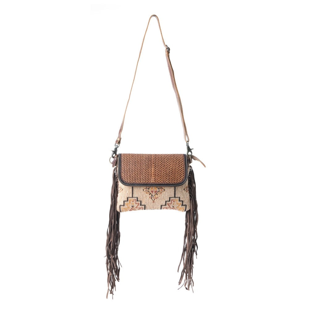 MAVIS LEATHER & FRINGE BAG