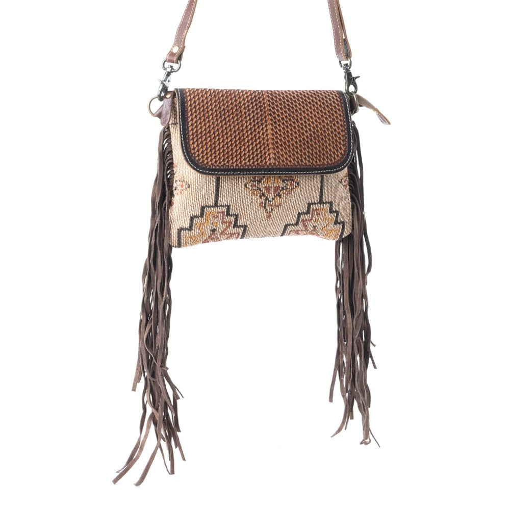 MAVIS LEATHER & FRINGE BAG