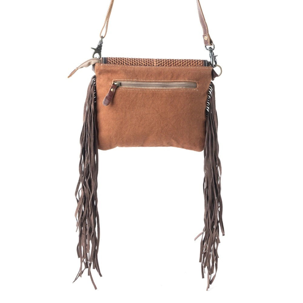 MAVIS LEATHER & FRINGE BAG