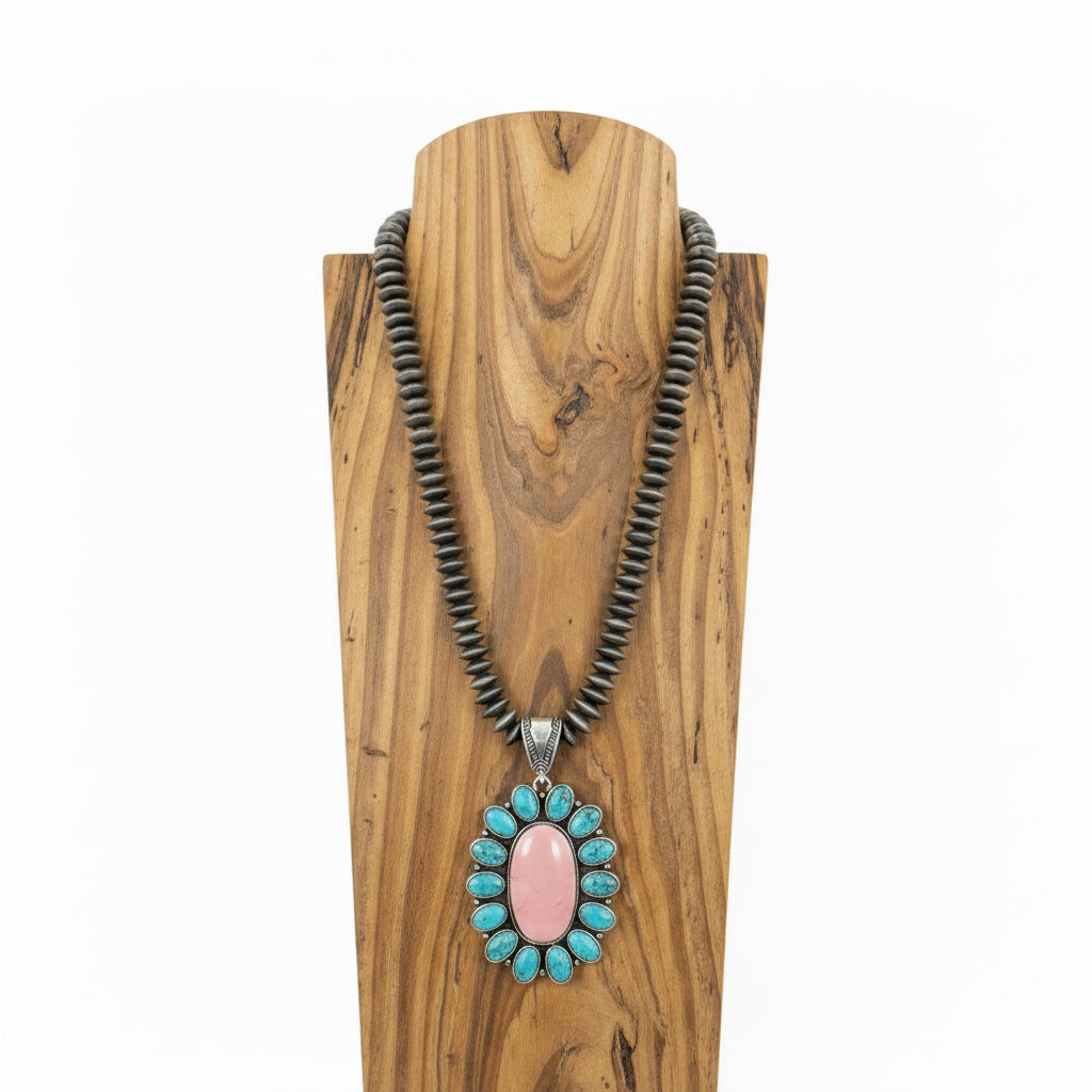 LORETTA NECKLACE-PINK
