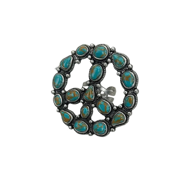 LAINEY RING- BLUE/BROWN
